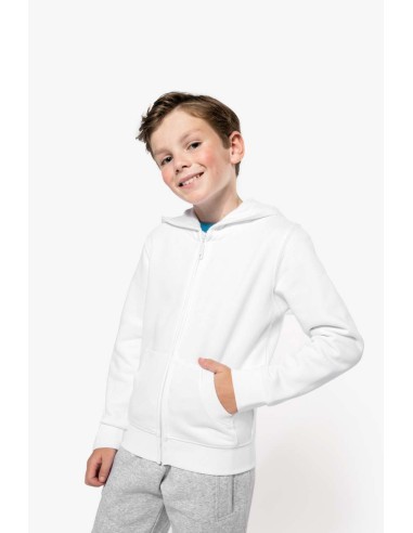 KAR-K455-KIDS FULL ZIP HOODED SWEATSHIRT